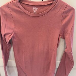 J. Crew Women's Dusty Rose Long Sleeve Top